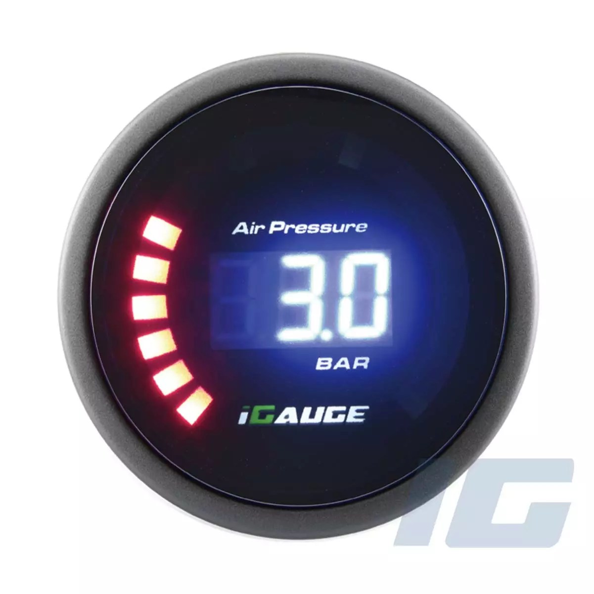 Dual Needle & Digital Air Pressure Gauge Kit For Air Ride Suspension