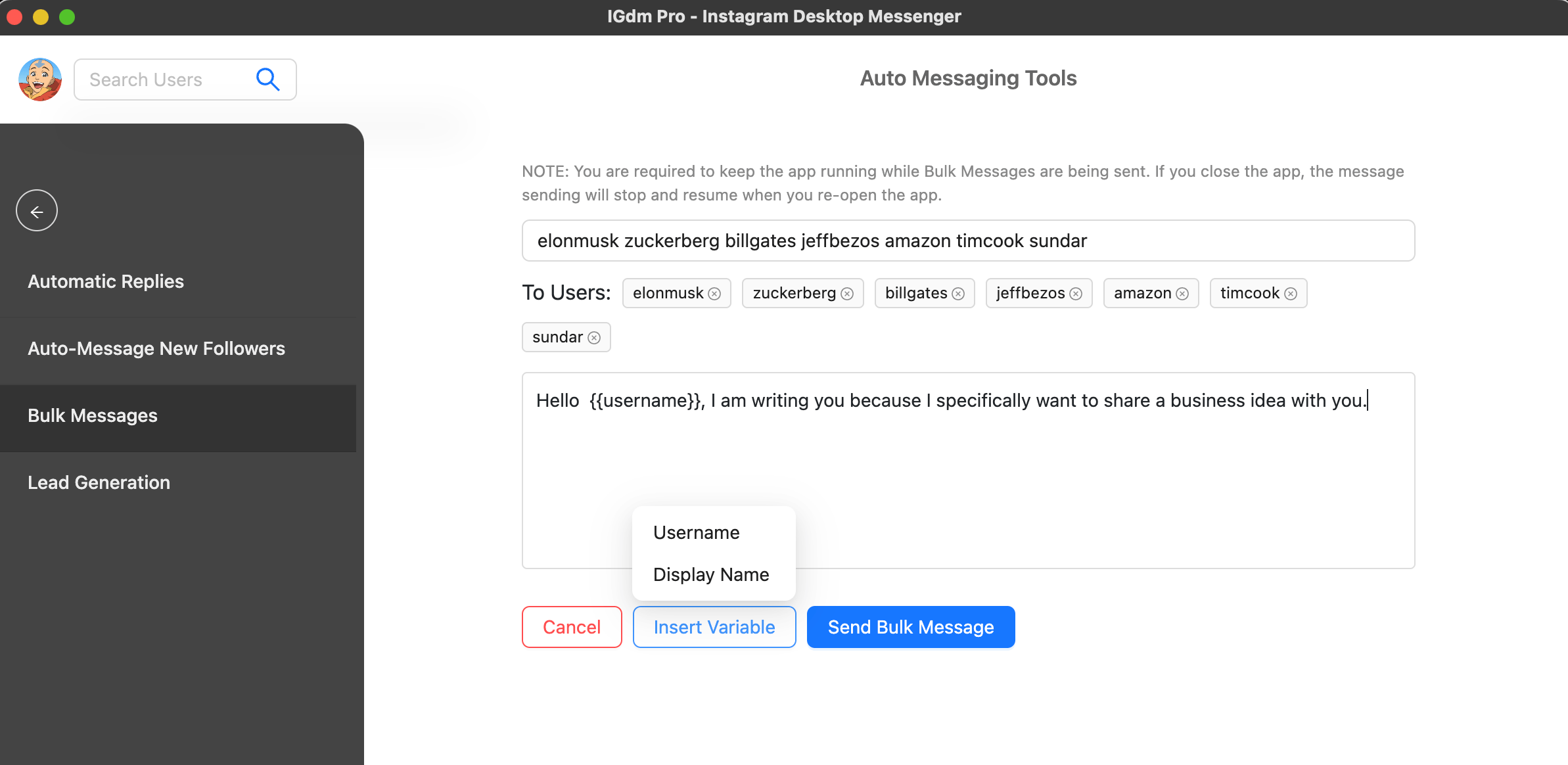 IGdm How To Send Bulk Messages On Instagram