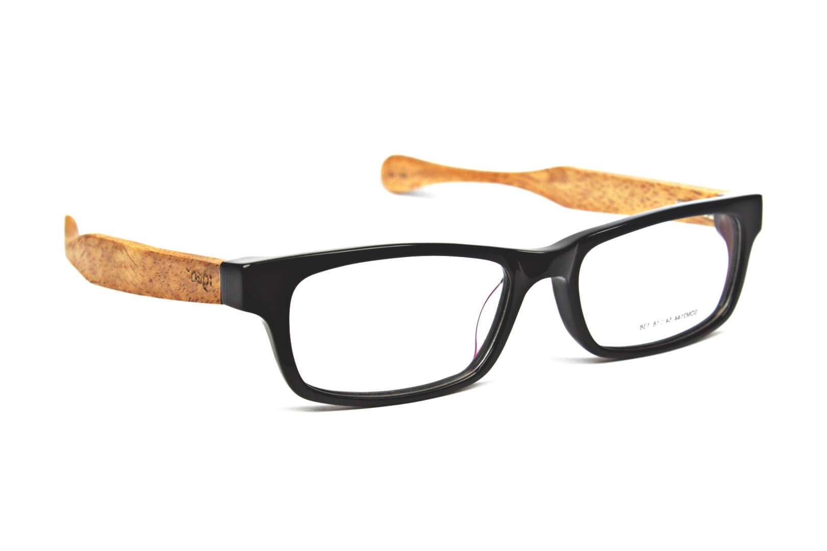 Rectangular Wooden Eyeglasses available at