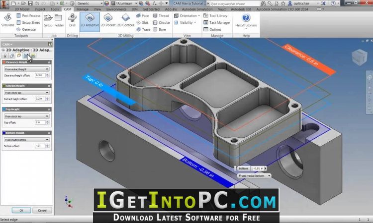 InventorCAM 2018 SP2 HF2 with Localizations for Autodesk Inventor Free