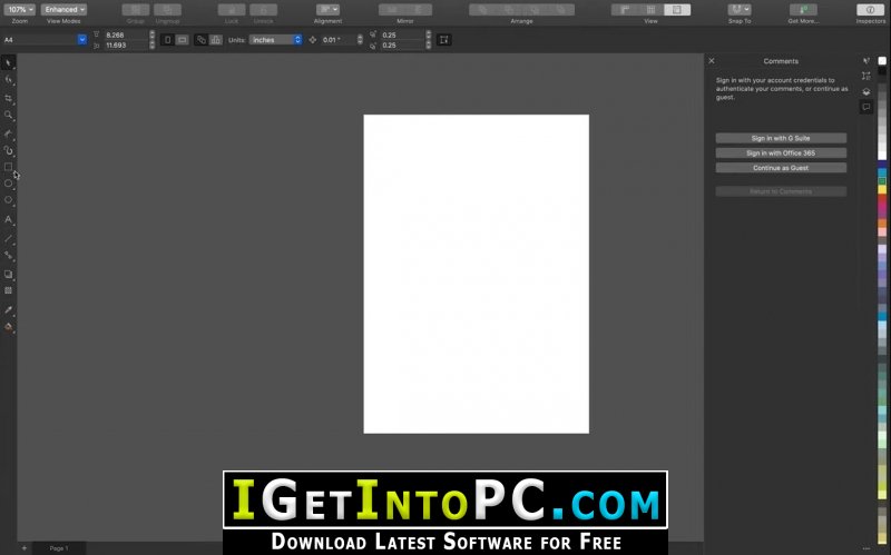 CorelDRAW Graphics Suite 2020 Free Download macOS