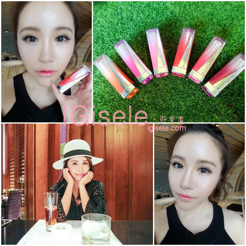 [影音] Maybelline 媚比琳好氣色漸層三色CC輕唇膏 6色實測!今夏最微醺的咬唇PARTY