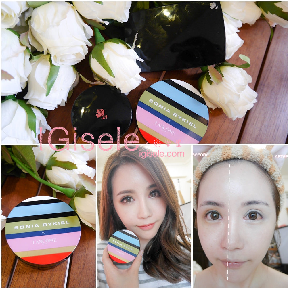 [彩妆] 遮瑕轻盈却不厚重的雪纺纱微光泽妆感。兰蔻LANCOME x Sonia  Rykiel精品限量联名气垫
