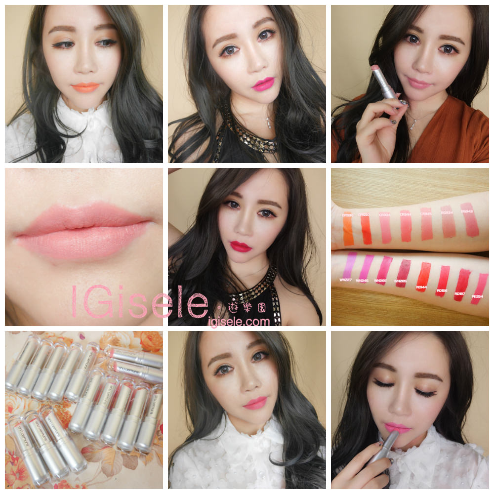 [彩妆] 唇膏控看过来～持久、不干、超显色。植村秀无色限粉雾保湿唇膏 15色全试色