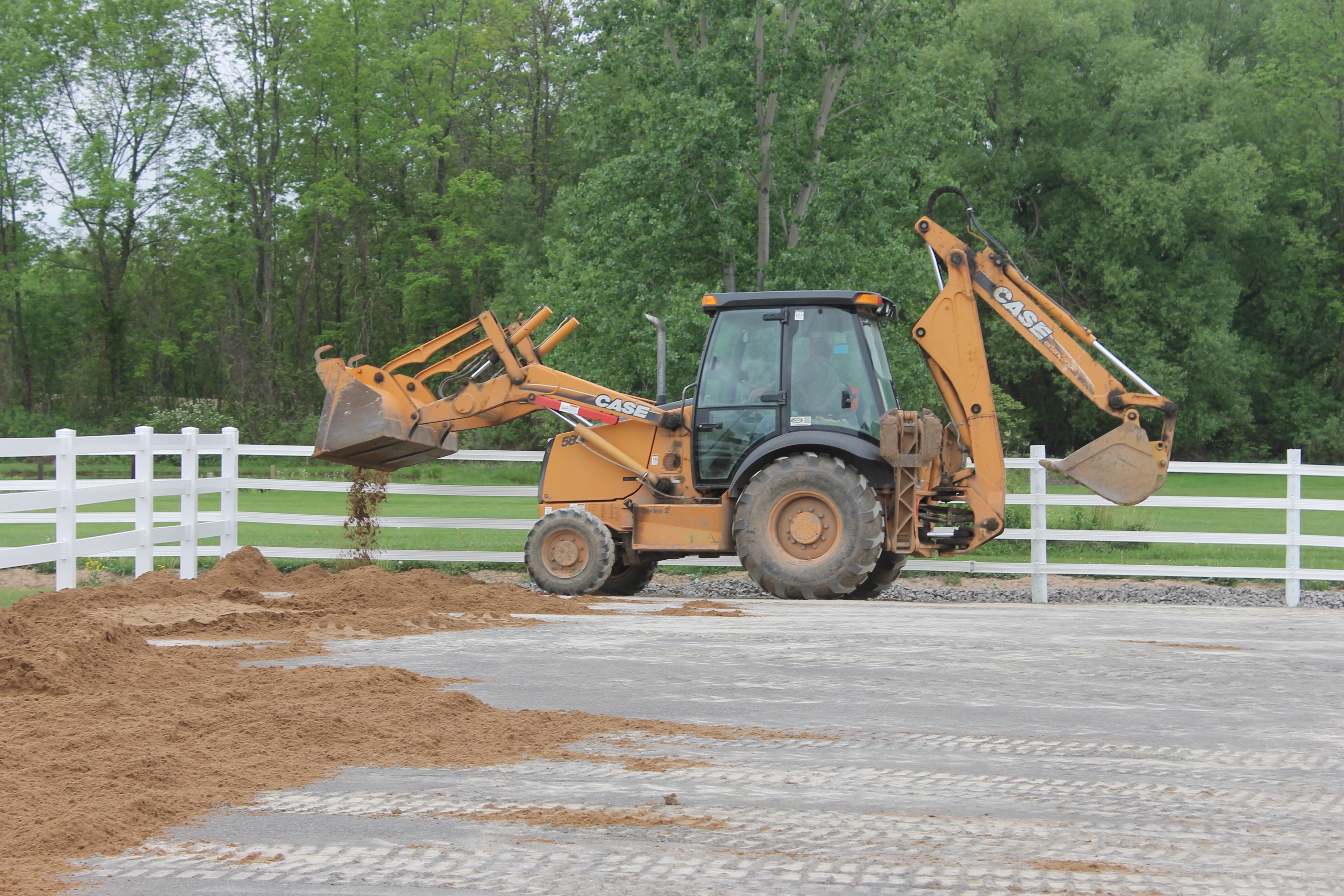 Outdoor arena Carolyn's Footing and Bedding Blog