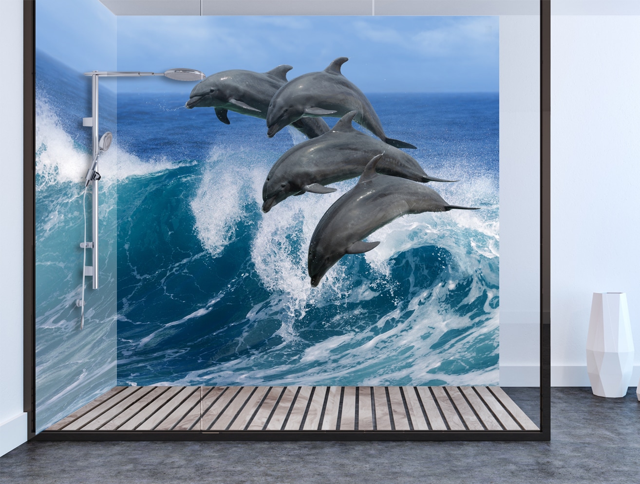 Dolphin Shower & Bathroom Wall Panel Igloo Surfaces