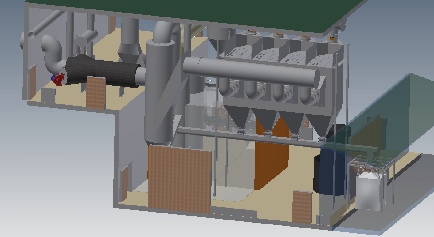 Scrubbers flue gas treatment of incinerators