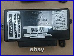 Saab 9-5 TWICE control module with 1 remote Key and Ignition Cylinder