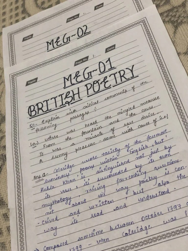 Best IGNOU Handwritten Assignments 202324 IGNOU GALAXY