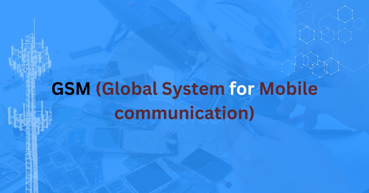 What is GSM ? GSM [global systems for mobile communication]