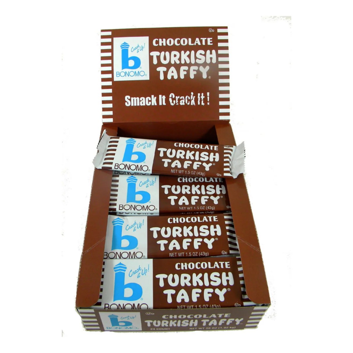 Turkish Taffy Chocolate 1.5oz 24ct I Got Your Candy