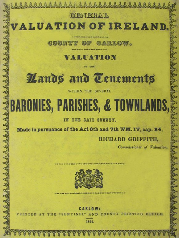 Carlow Griffith's Valuation of Ireland, 18481864