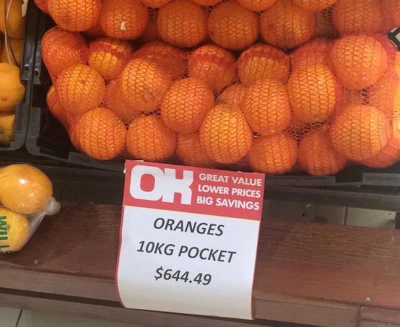 PIC Price Madness The Outrageous Price Of Oranges In Zimbabwe