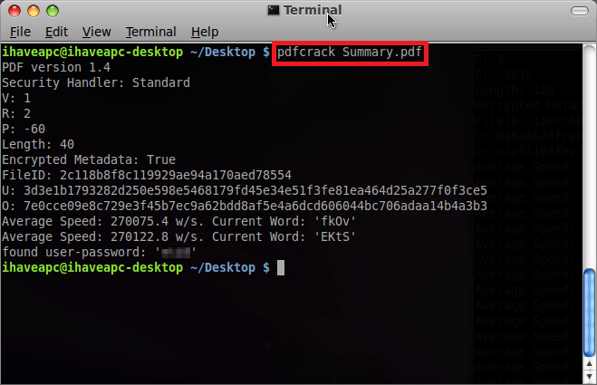 How To Recover PDF Password In Linux Mint I Have A PC I