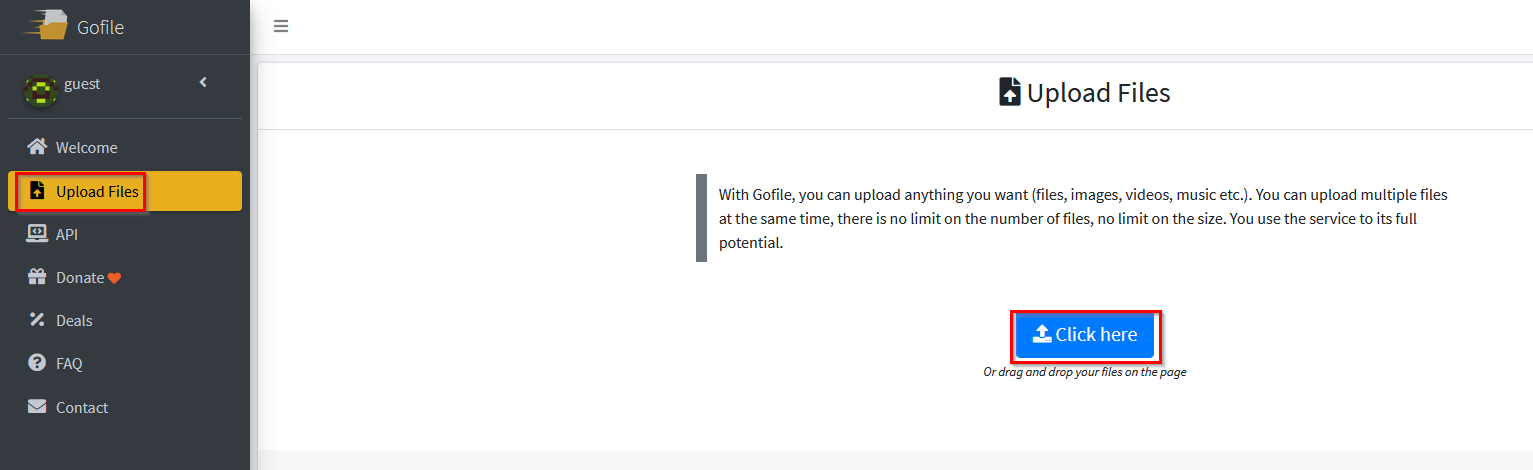 Send files online, free TempSend.com