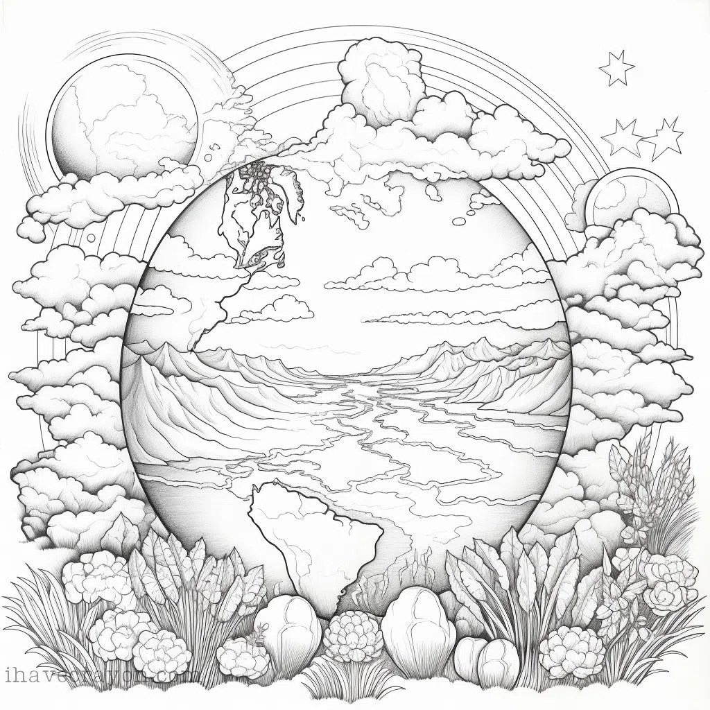 Earth Coloring Pages Color Your World I have crayon