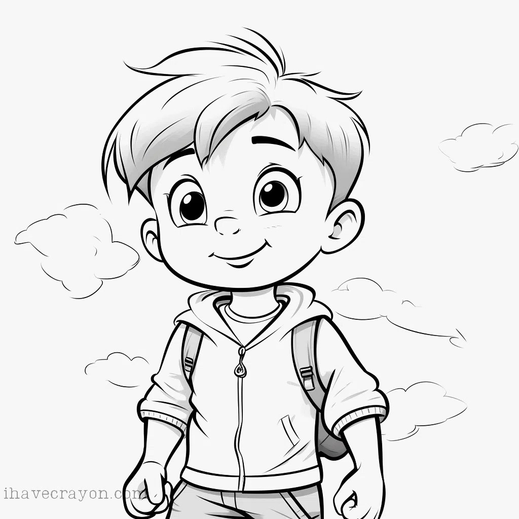 Little Boy Coloring Pages Bring out the Little Artist in You