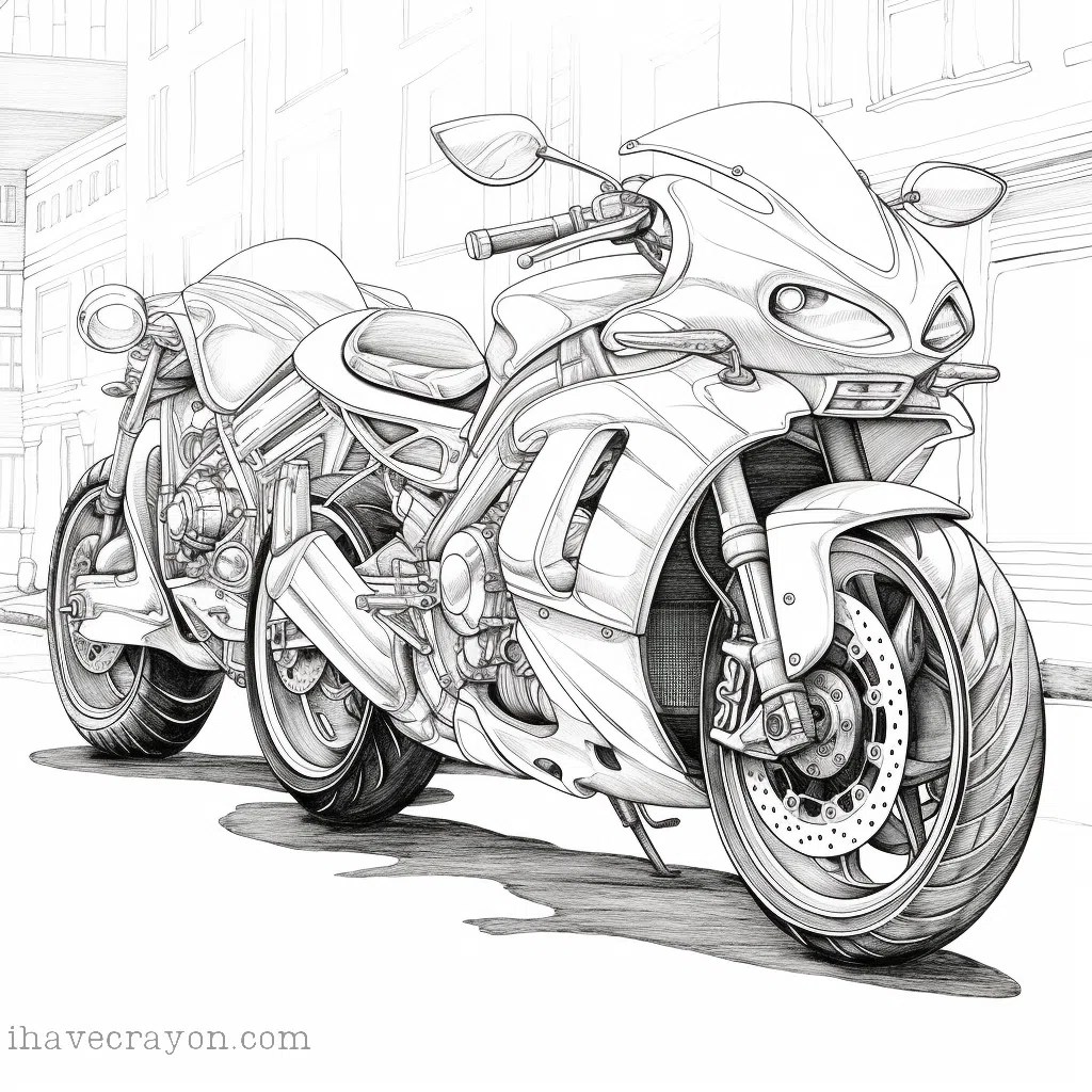 Motorcycle Coloring Pages! Rev Up Your Imagination