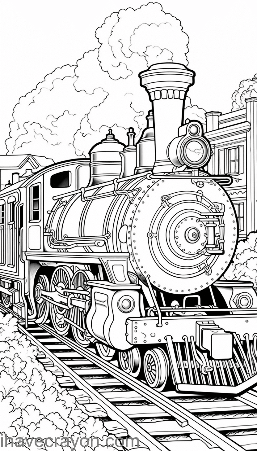 Get Creative With Our Printable Train Coloring Pdf
