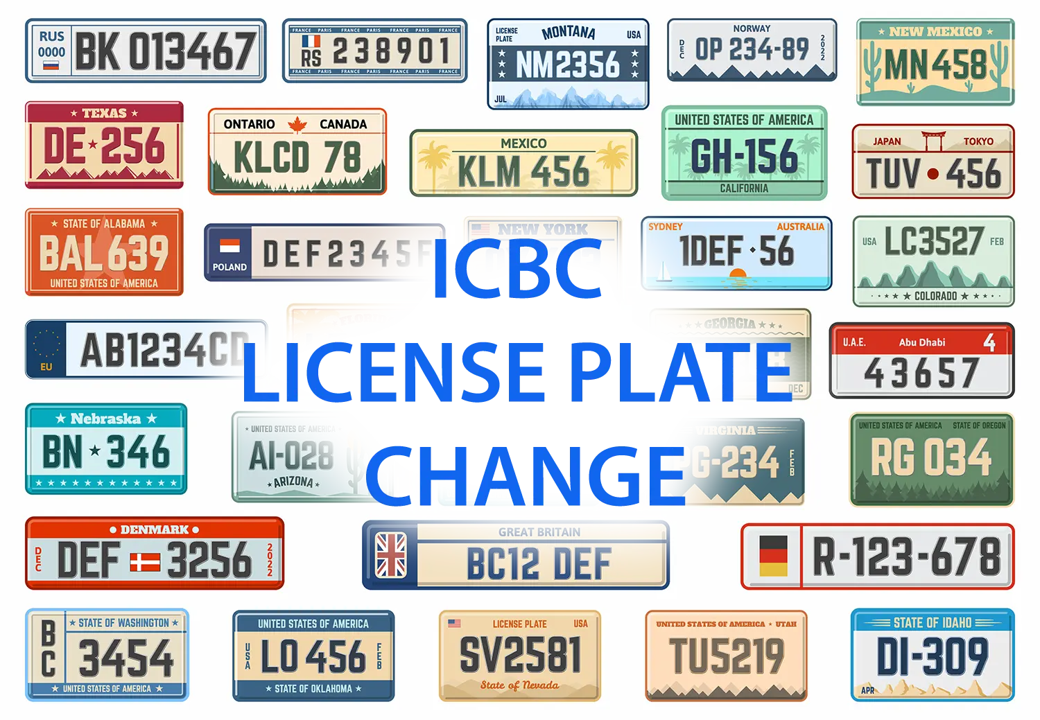 ICBC ANNOUNCES LICENSE PLATES CHANGE I Have Evolved