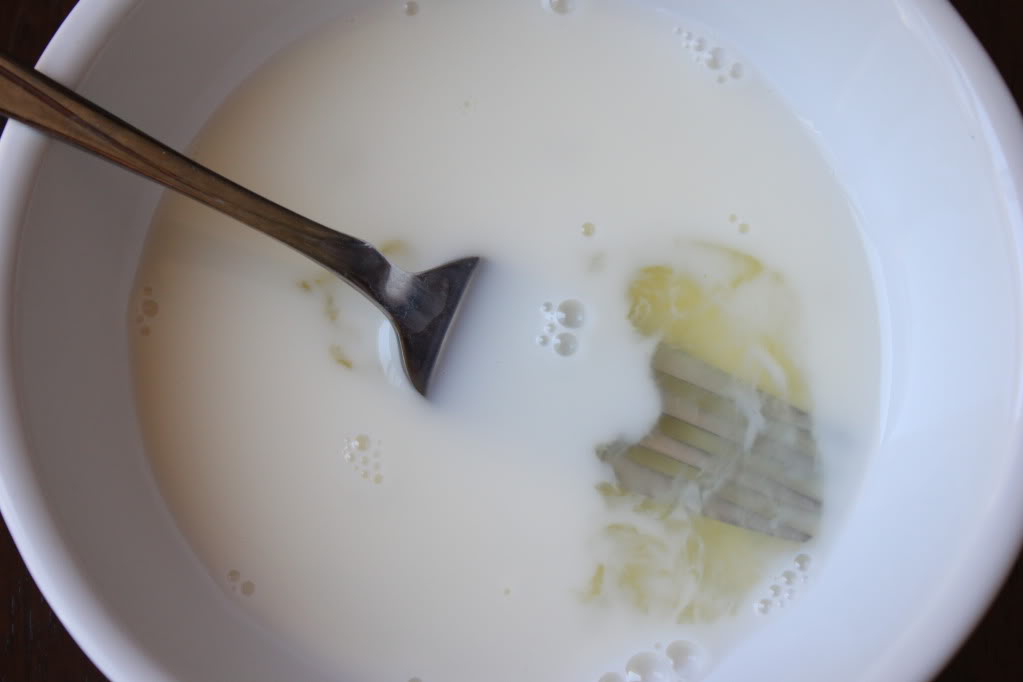 Lightly beat eggs & milk. . . ihaveiwant