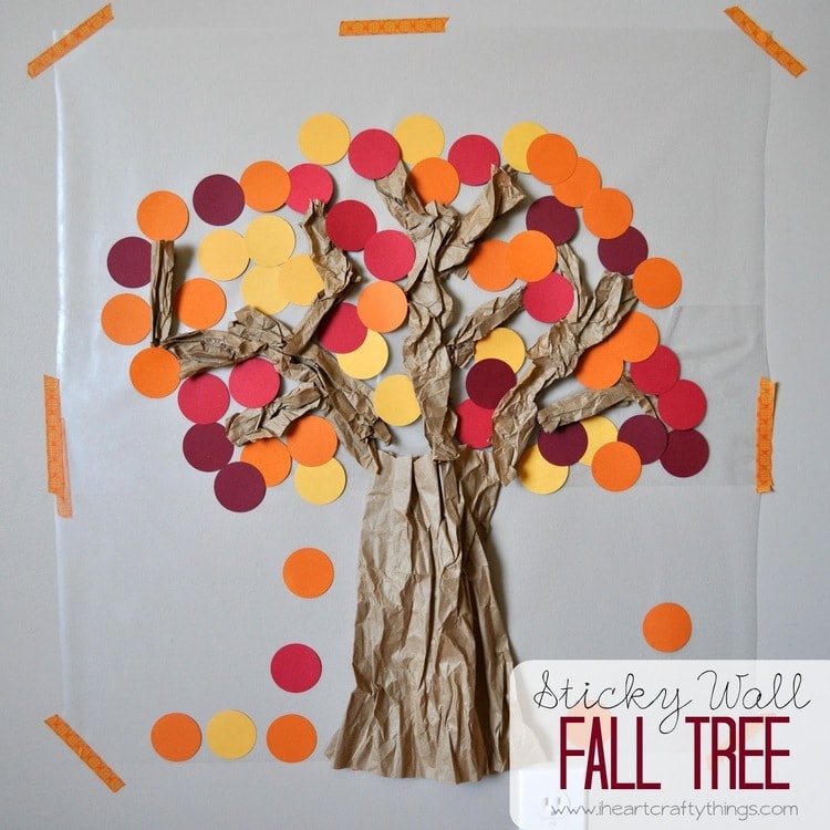 Contact Paper Sticky Wall Fall Tree I Heart Crafty Things
