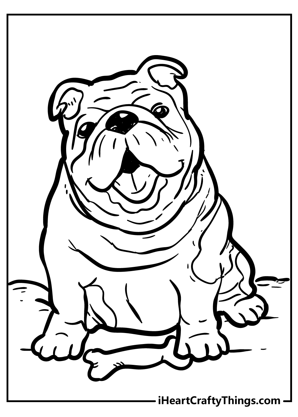 Bull Dog Coloring Pages [2025]