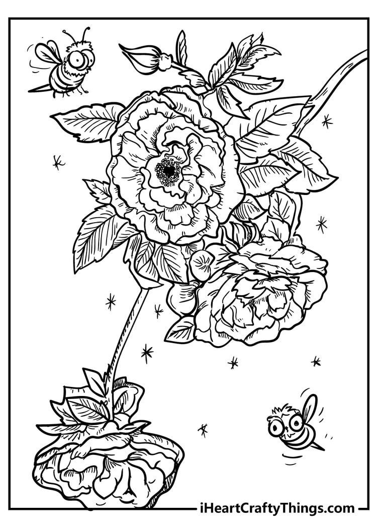 New Beautiful Flower Coloring Pages 100 Unique (2021)