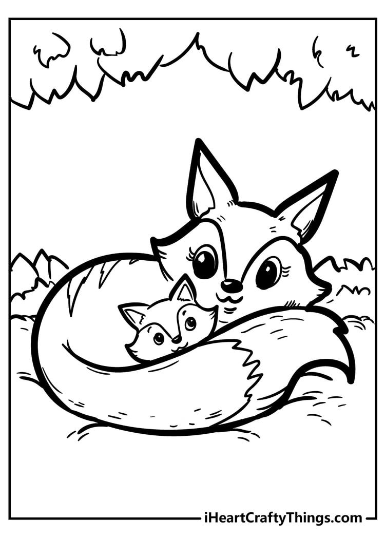 Fantastic Fox Coloring Pages (100 Free Printables)