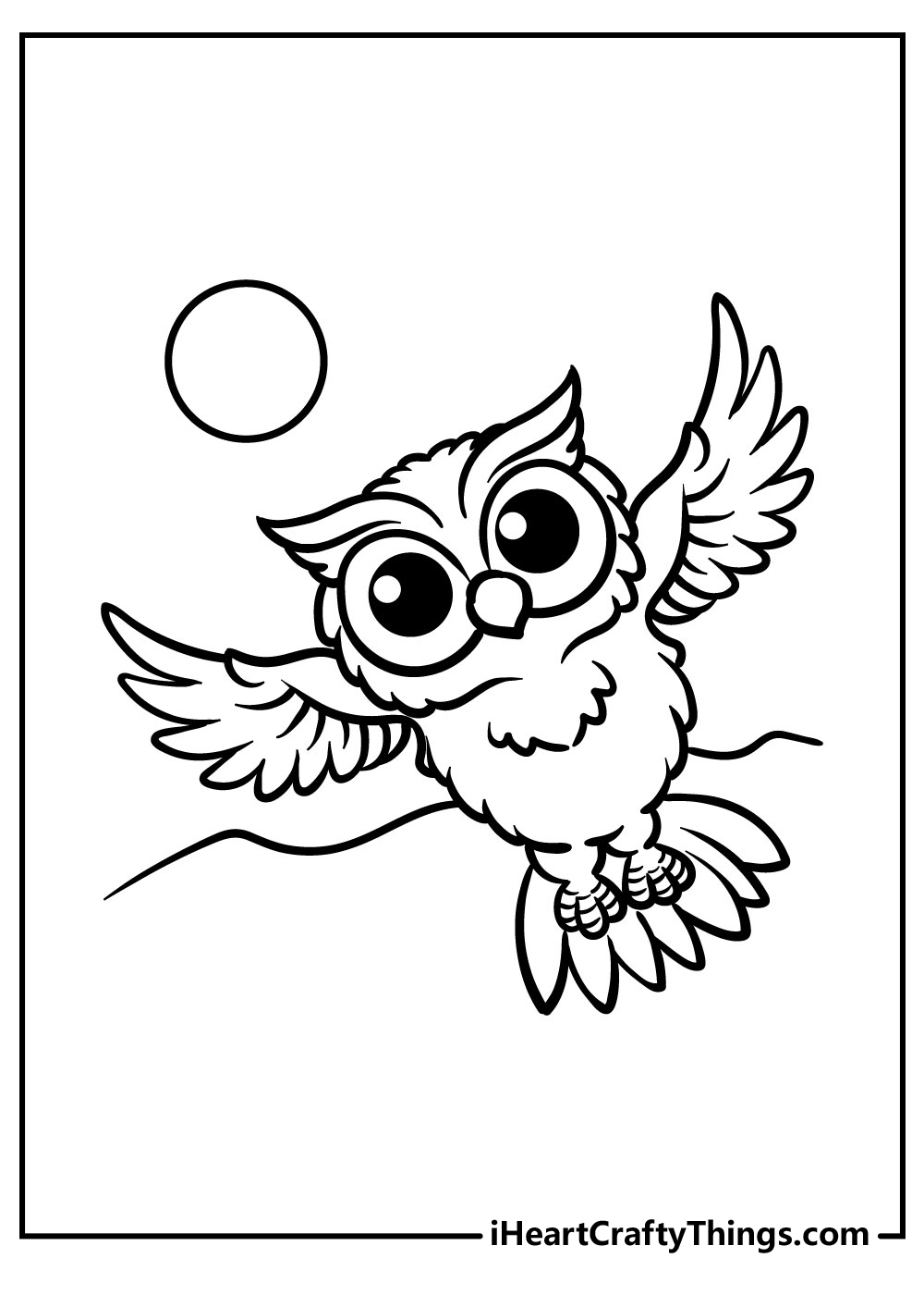 Cute Baby Owl Coloring Pages