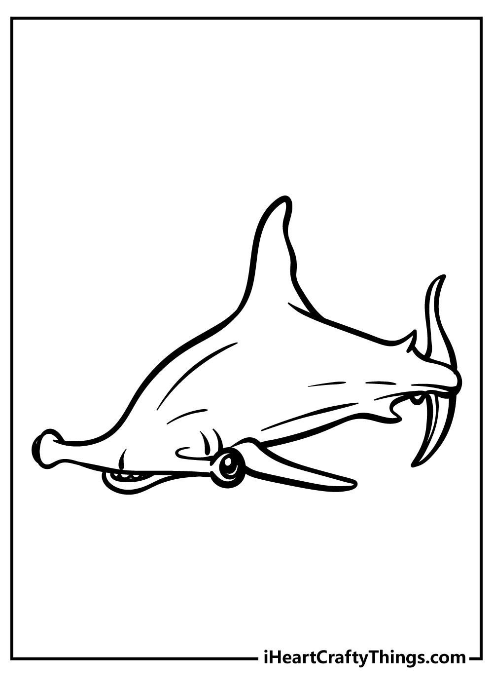 Hammerhead Sharks Coloring Pages