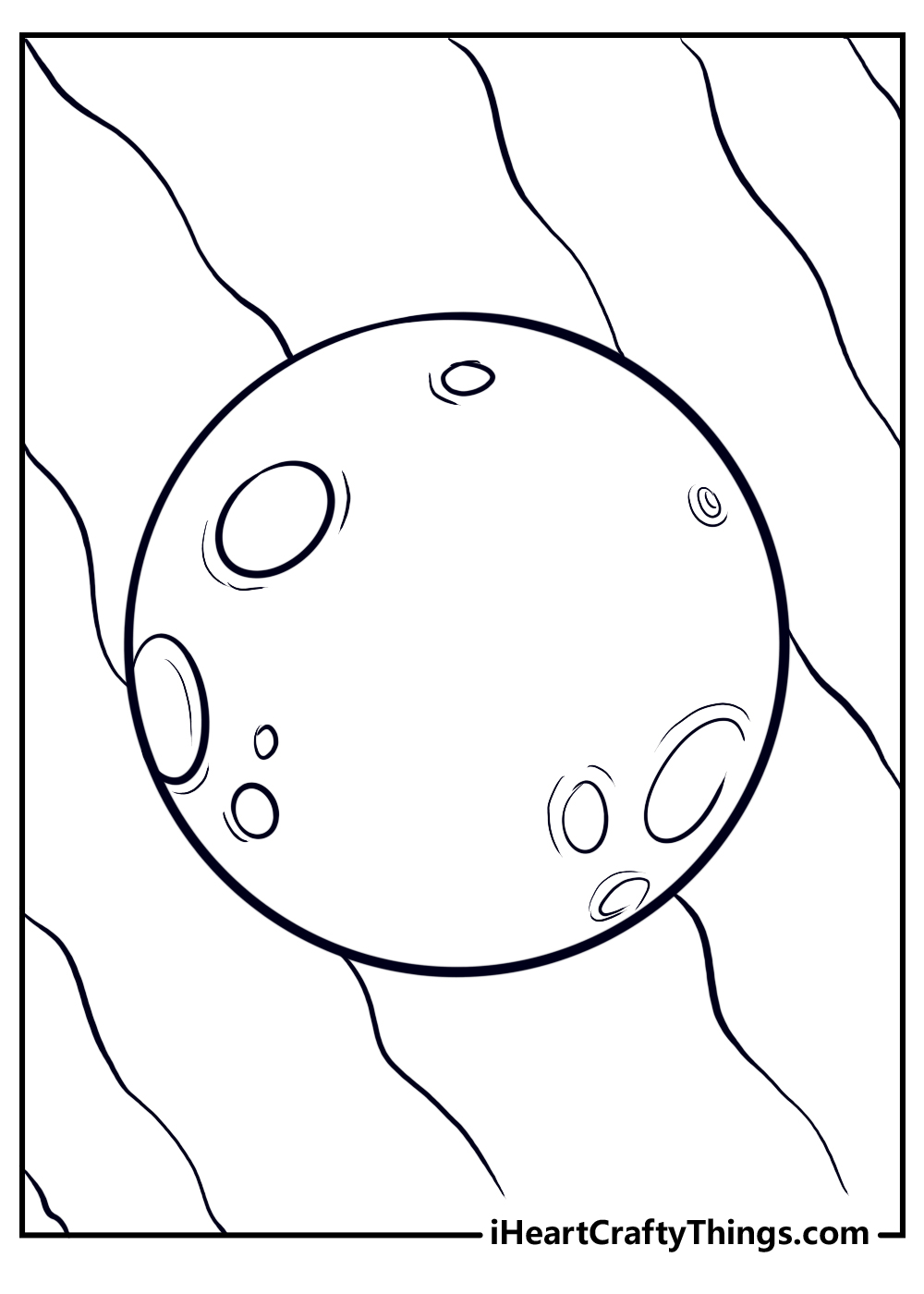 Full Moon Coloring Pages For Kids