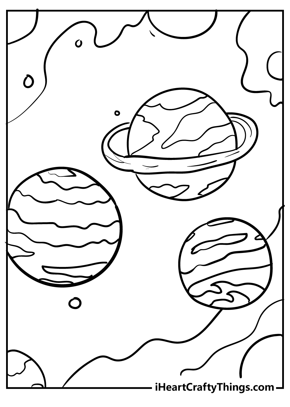 Space Coloring Pages