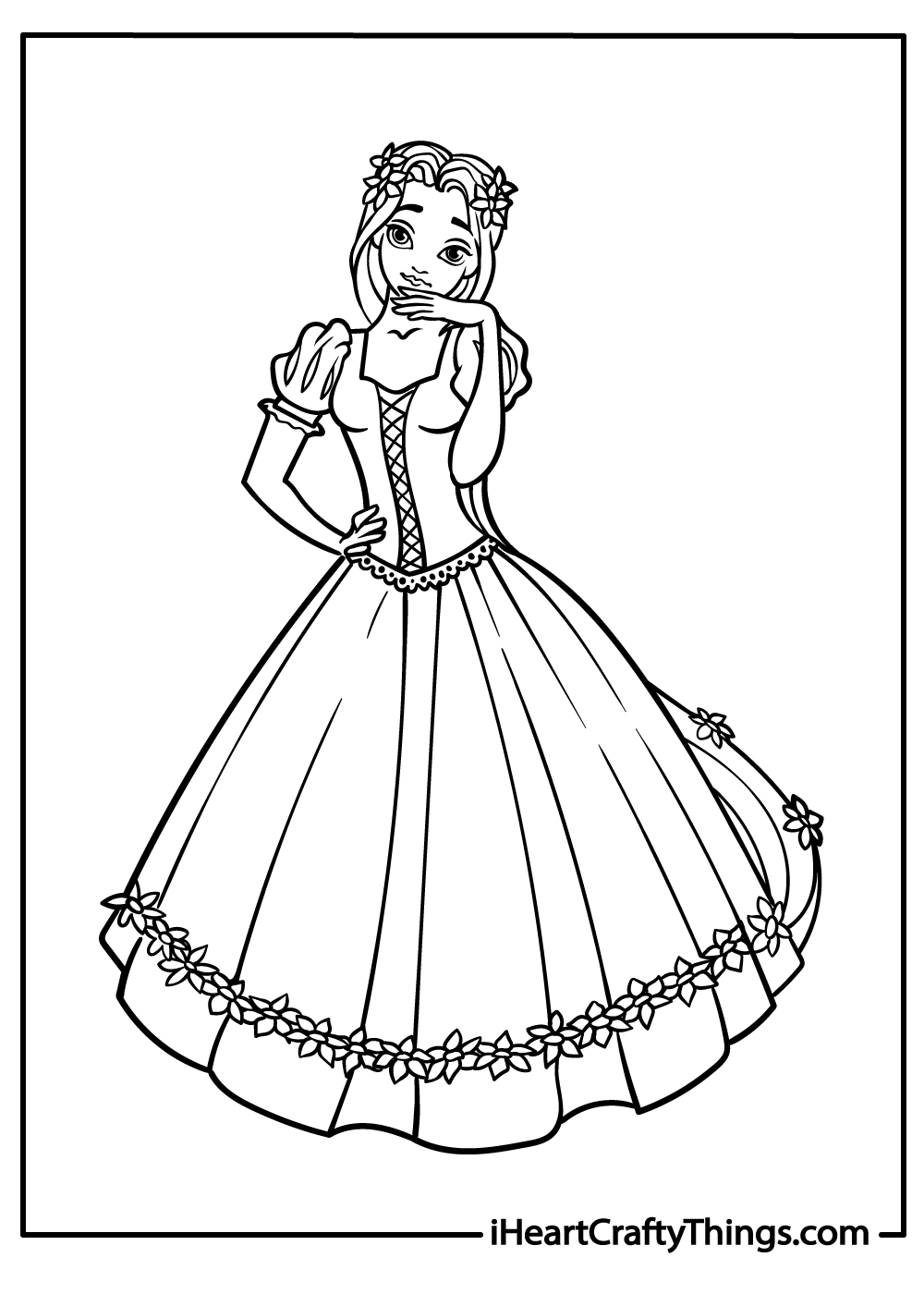 Rapunzel Desenho Para Colorir