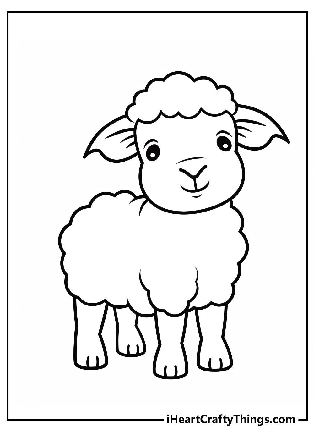 Year Of The Sheep Coloring Page