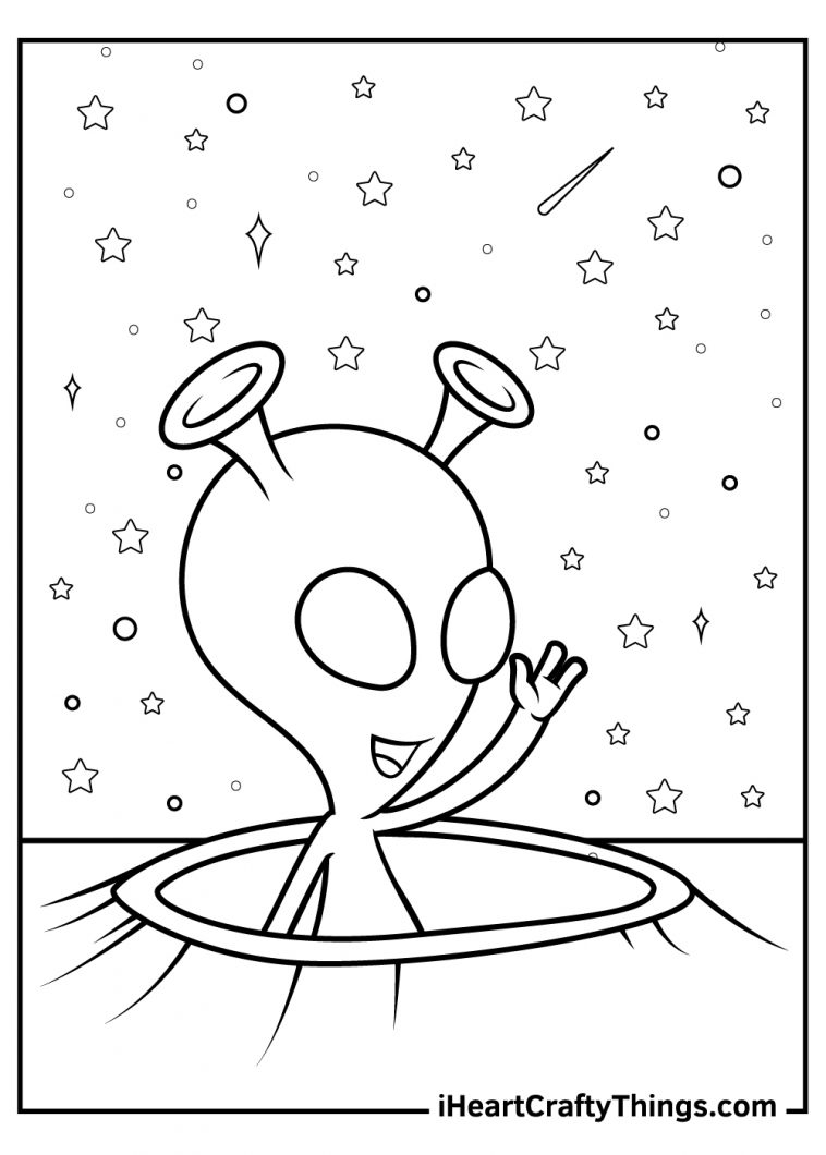 Alien Coloring Pages 15 Free Printable Sheets For Kids