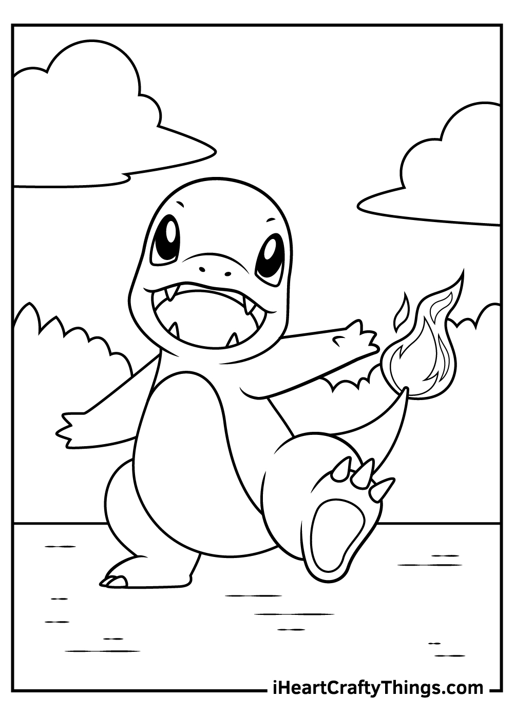 Charmeleon Pokemon Coloring Pages