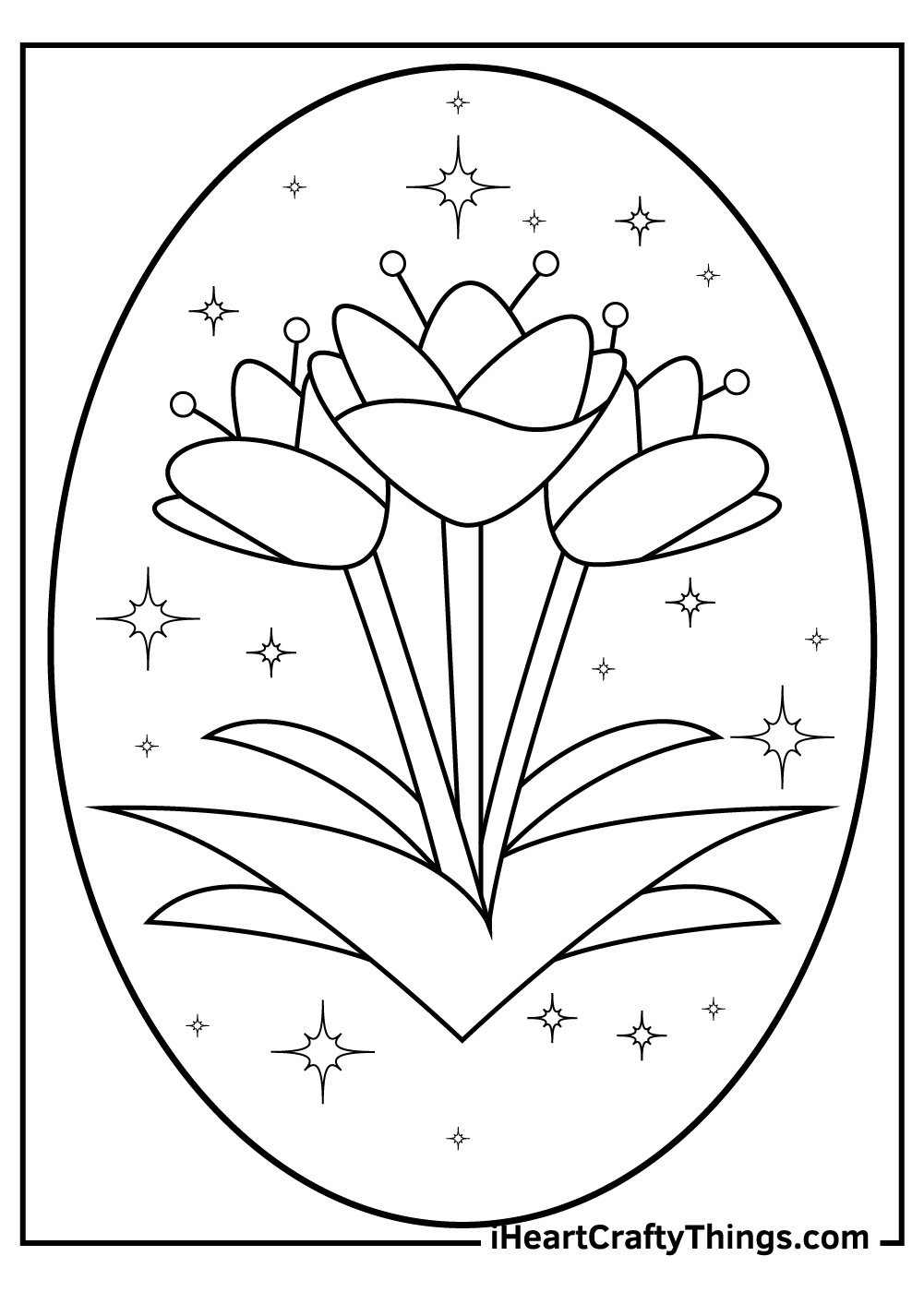 Tulip Pattern Printable