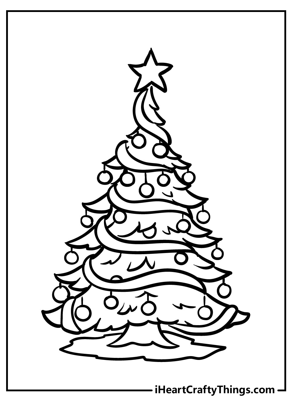 Coloring Pages Printable Christmas Tree