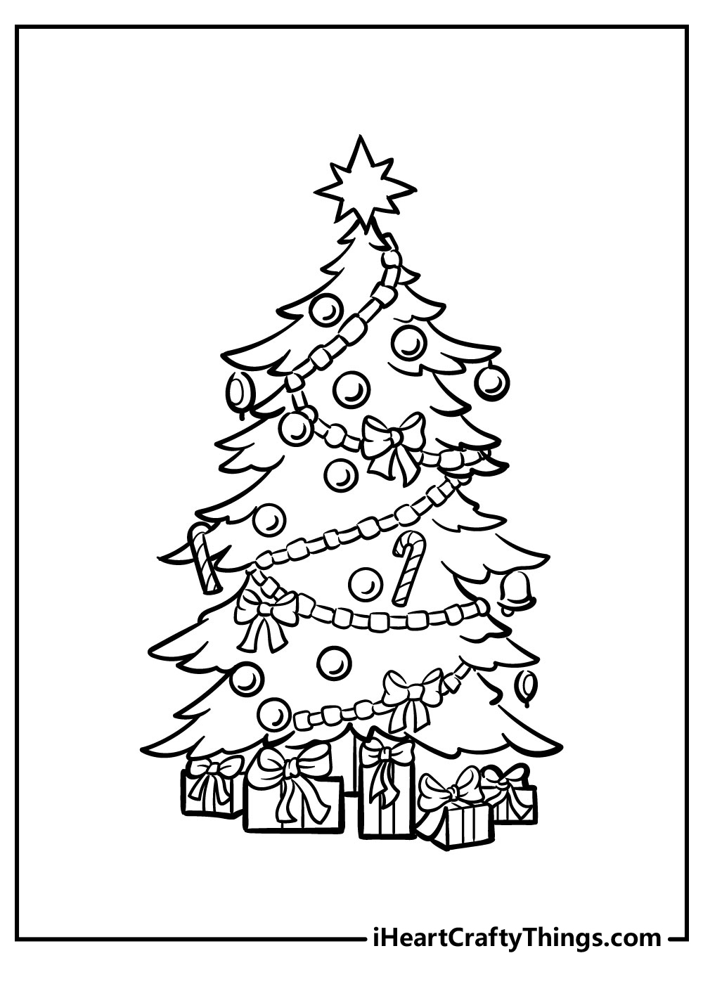 Christmas Tree Coloring Pages Updated 2022