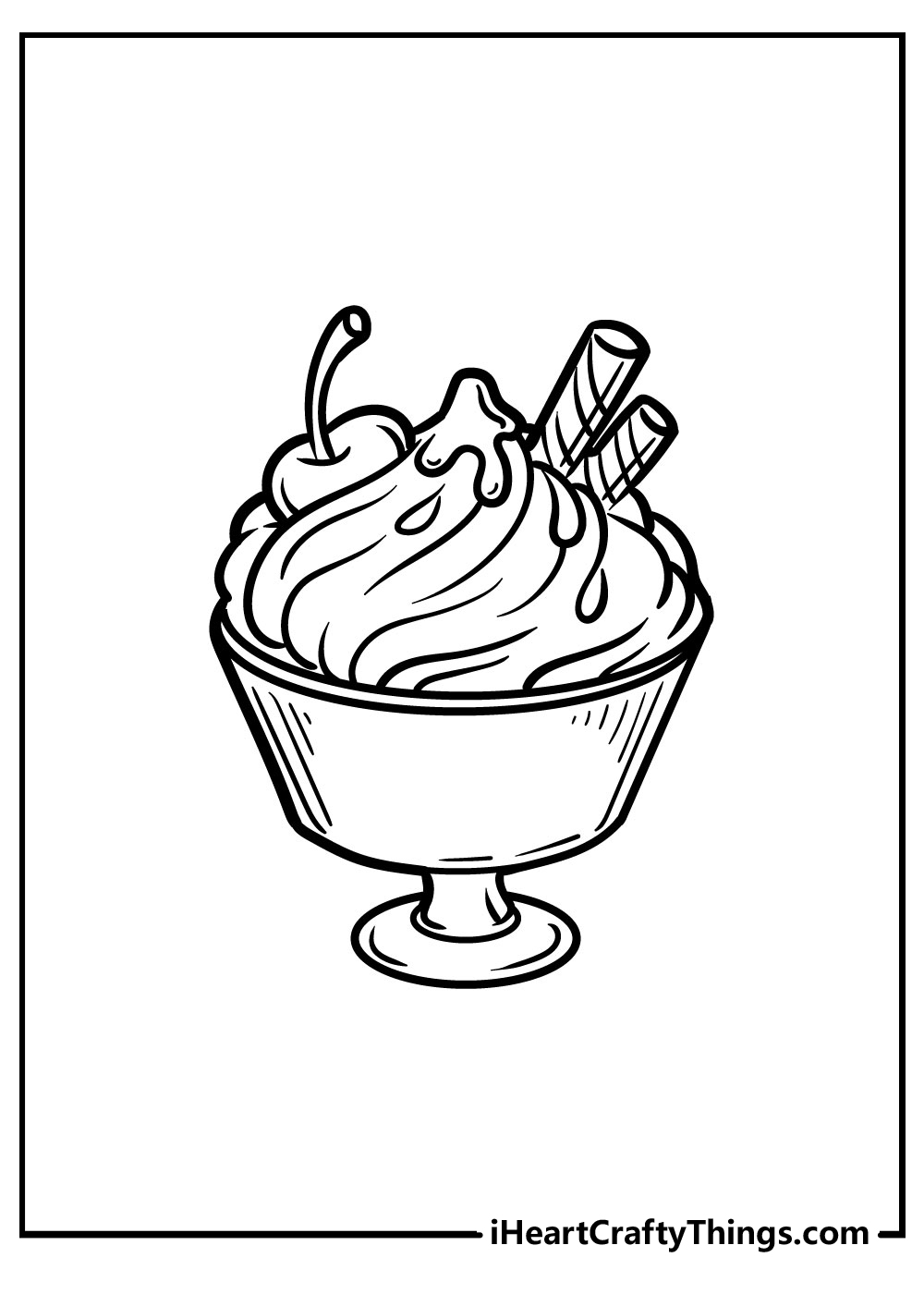 Ice Cream Coloring Pages Hey! Review Food