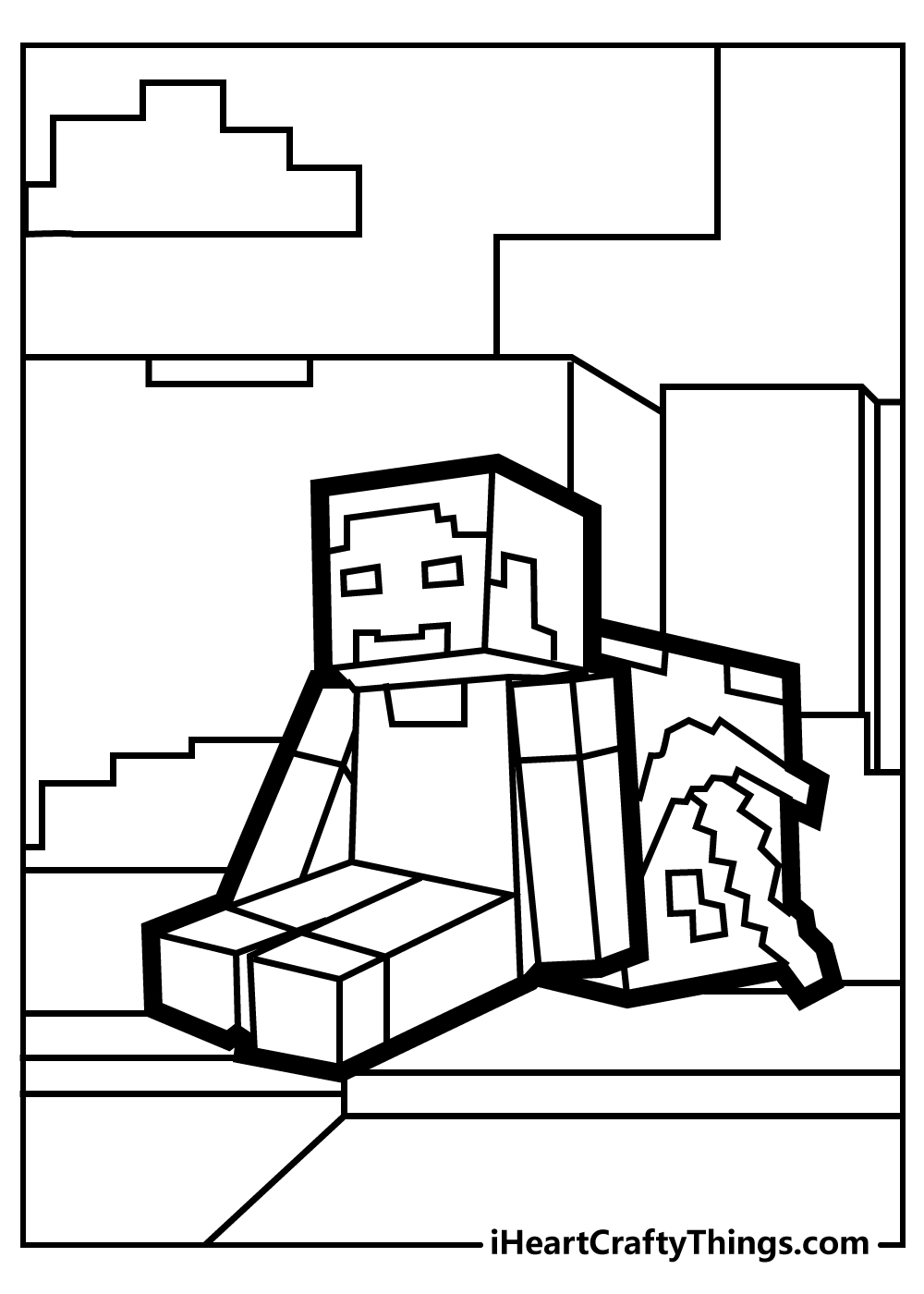 100+ Minecraft Coloring Pages For Kids Printable Free PDF