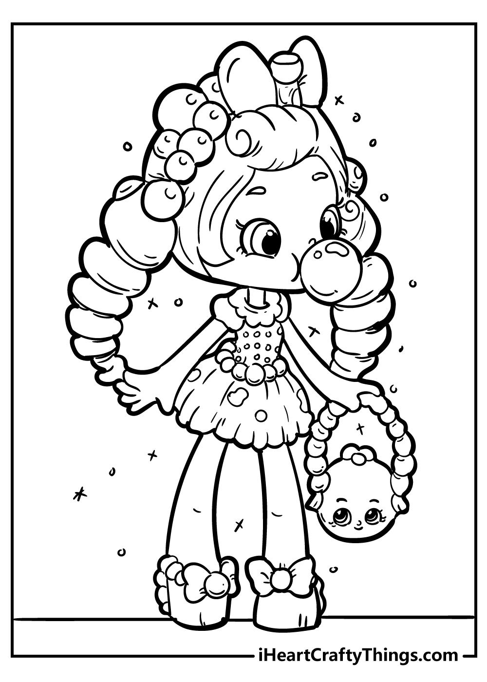 Bubbleisha Shopkins Coloring Pages - clowncoloringpages