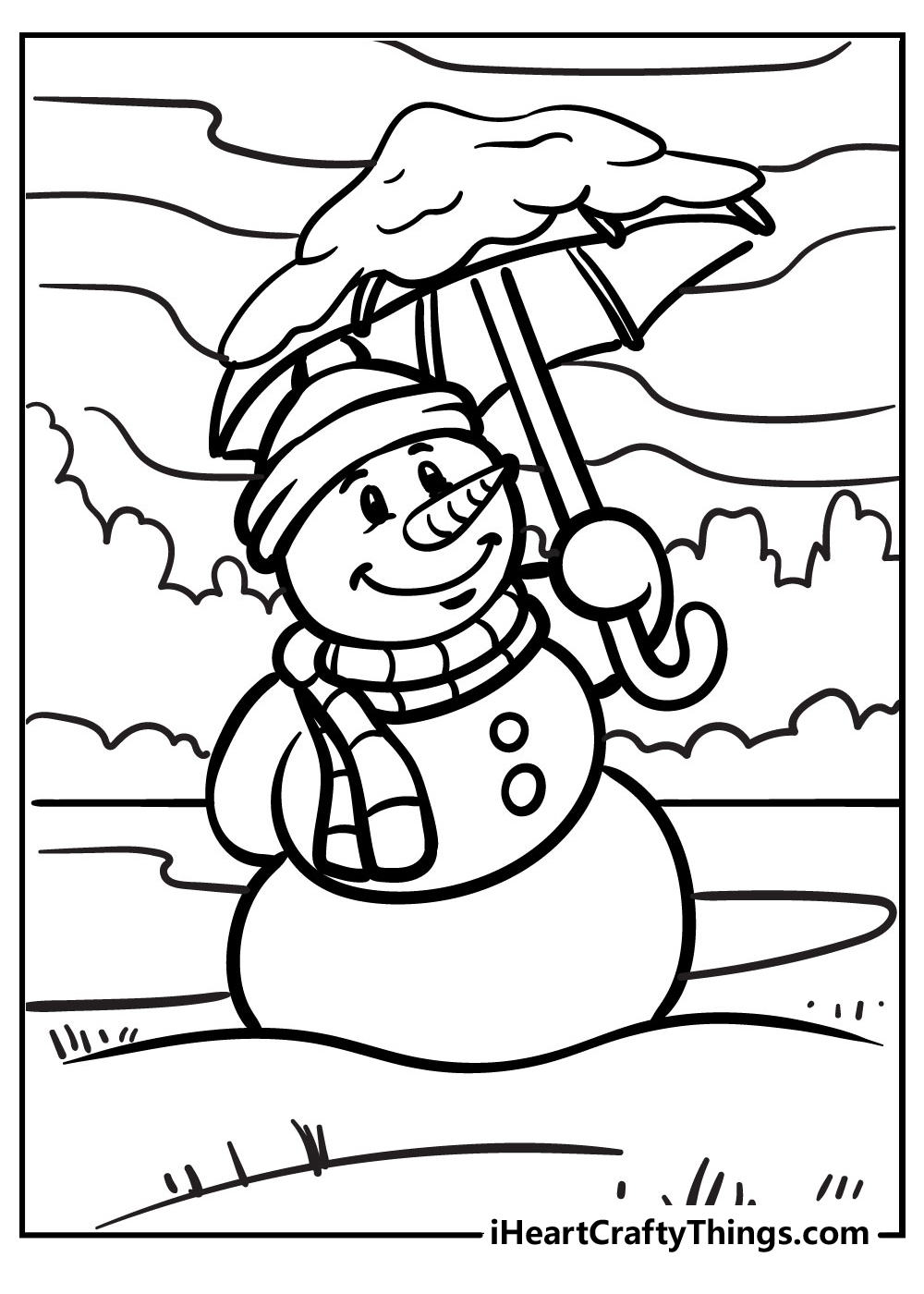Snowman Coloring Pages (Updated 2021)