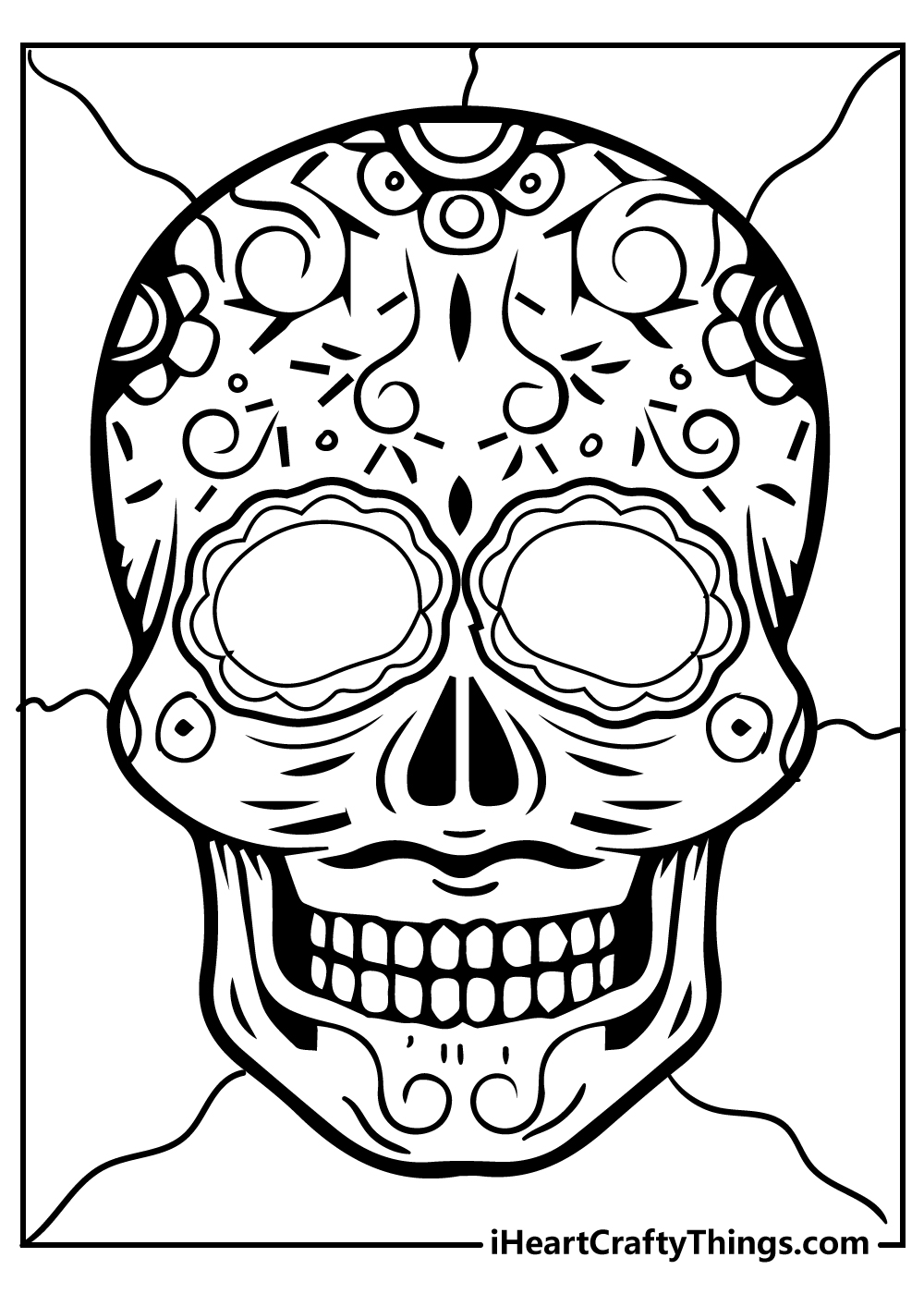 Sugar Skulls Coloring Pages Ch??u V??n Li??m