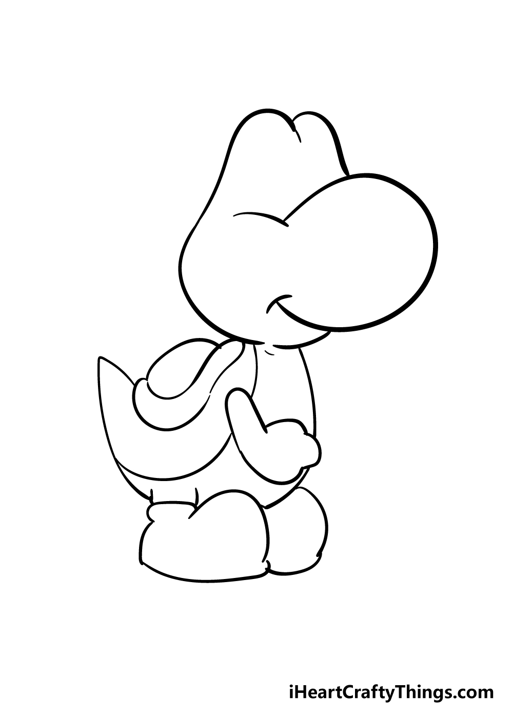 Yoshi Drawing How To Draw Yoshi Step By Step