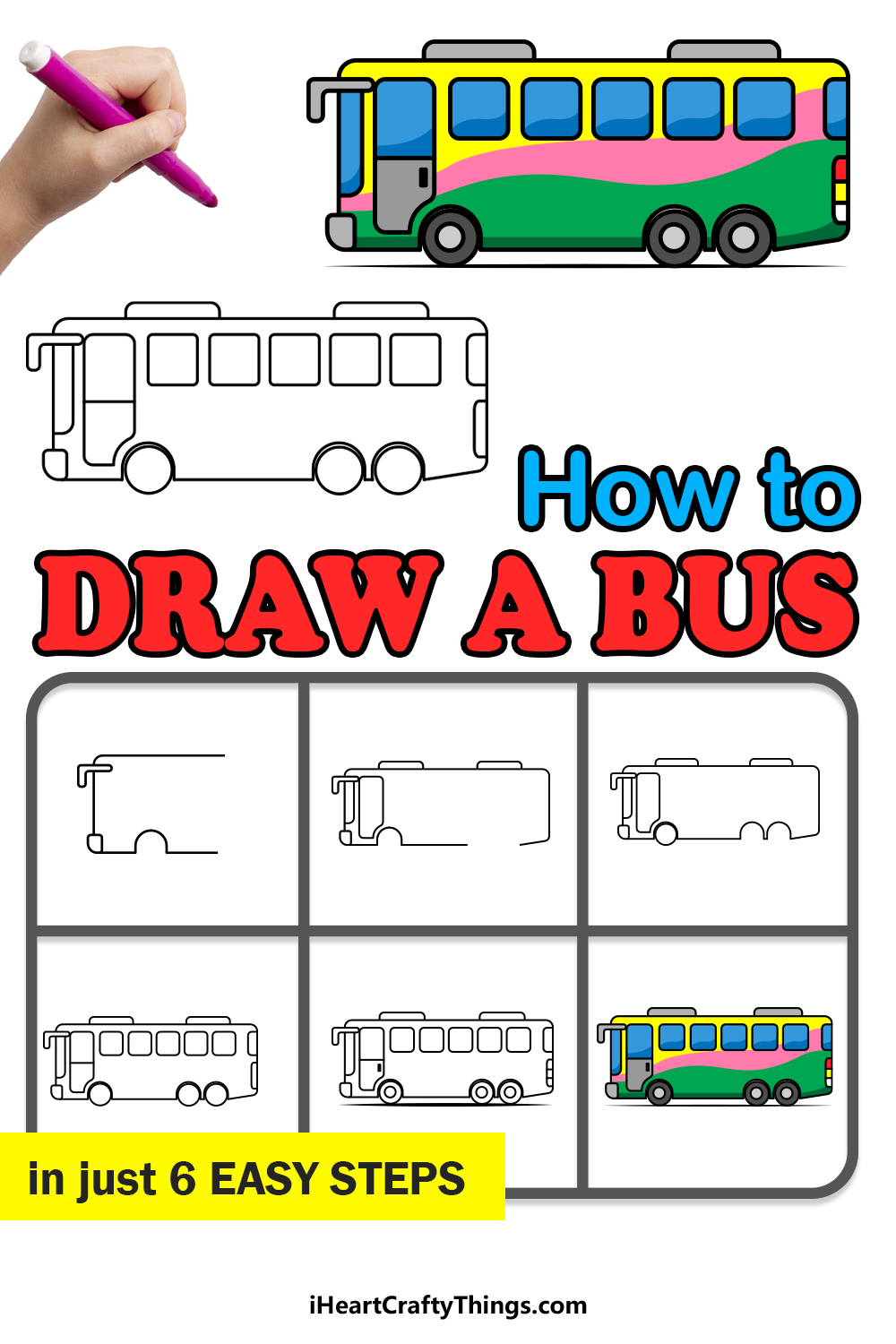 How To Draw A School Bus The Best Bus