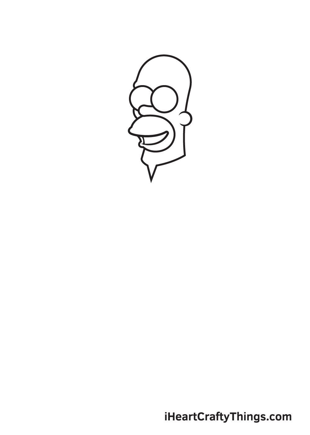 Homer Simpson Drawing How To Draw Homer Simpson Step By Step