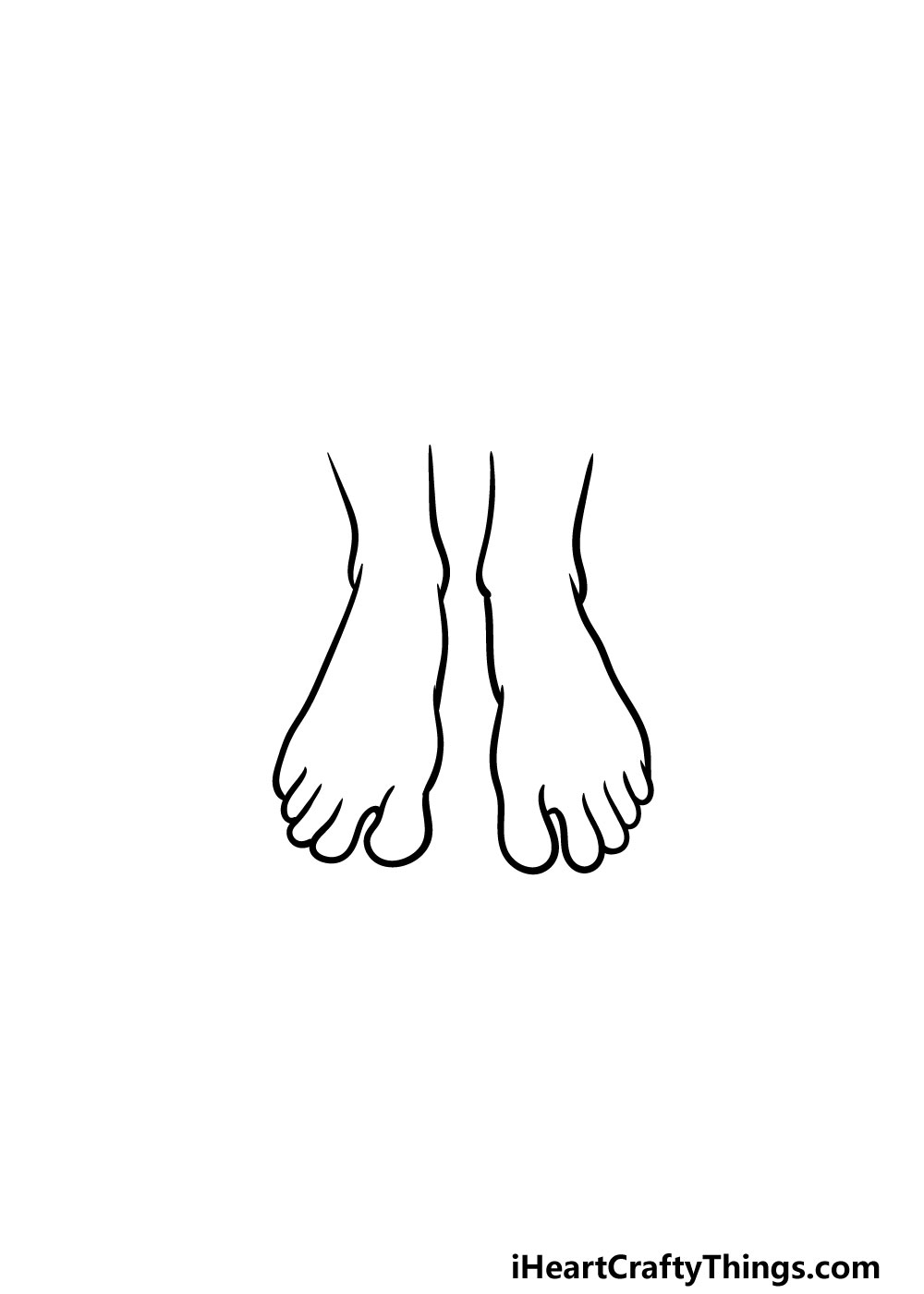 how to draw feet step by step Rebeca Kitchens
