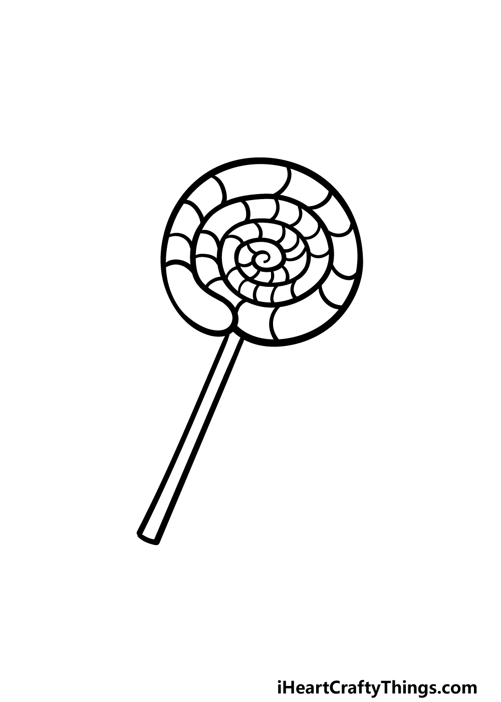Lollipop Drawing How To Draw A Lollipop Step By Step